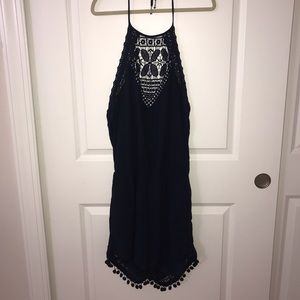 American Eagle Outfitters Sz: L dark blue romper